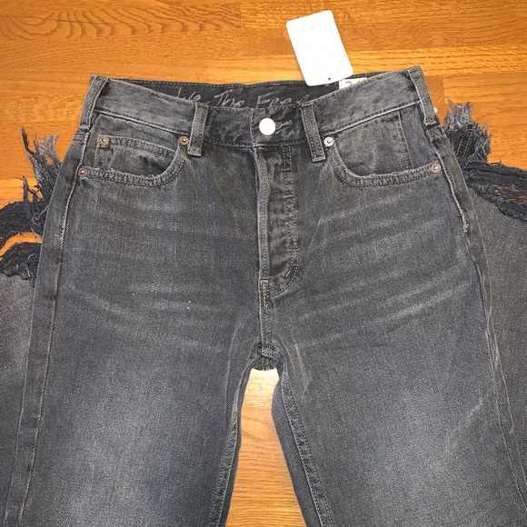 Free People Chewed Up Mid-Rise Straight Jean - Picture 5 of 8